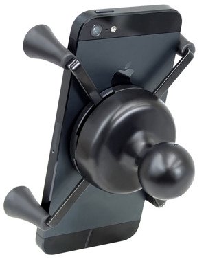 Uniwersalny uchwyt X-Grip™ do przenośnych urządzeń np. smartfon lub nawigacja samochodowa montowany w trzon widelca w motocyklu