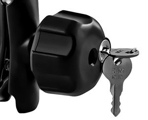 Gałka zabezpieczająca zamykana kluczykiem, dedykowana do ramion RAM Mount rozmiar "C"