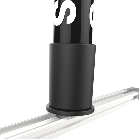 Mocowanie kamery Tough-Pole™ zakończone adapterem do szyn Tough-Track™ o całkowitej długości 33"