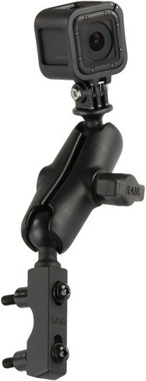 RAM Mount uchwyt do kamer GoPro HERO4 SESSION montowany do ramy kierownicy lub do podstawy hamulca / sprzęgła w motocyklu
