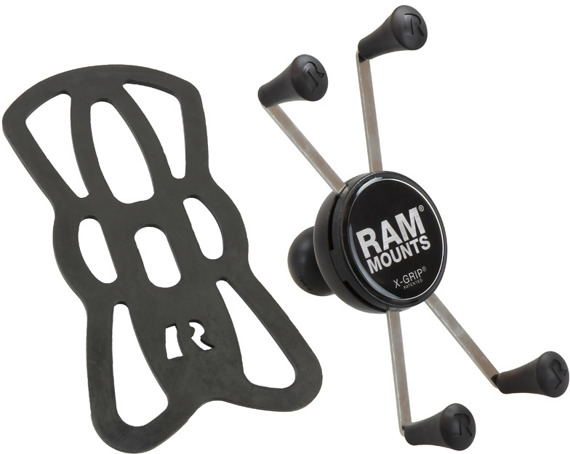 RAM Mount uniwersalny uchwyt X-Grip™ montowany w trzon widelca w motocyklu.