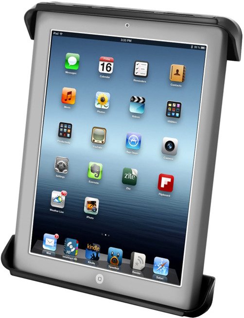 Uchwyt RAM Tab-Tite™ do Apple iPad 1, iPad 2, iPad 3 & iPad 4 bez futerału oraz w futerale montowany w otwór na napoje