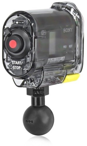 Uchwyt do Sony Action Cam & Sony Action Cam z Wi-Fi® z podstawą motocyklową Twist and Tilt™