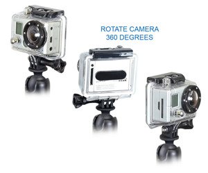 Uchwyt do kamer GoPro HERO5, z podstawą do montażu na ramę