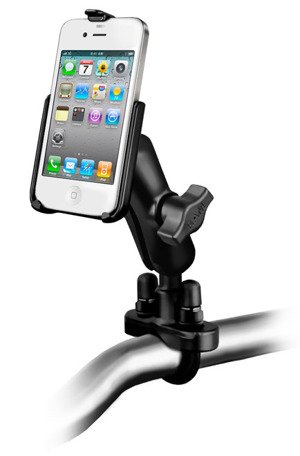Uchwyt montowany do ramy kierownicy do  Apple iPhone 4 & Apple iPhone 4S bez futerału