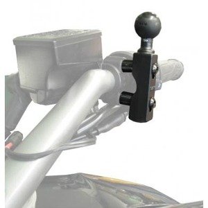 Uchwyt montowany do ramy kierownicy lub do podstawy hamulca / sprzęgła w motocyklu