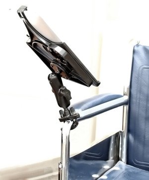 Uchwyt montowany do wózka inwalidzkiego do Apple iPad 2, Apple iPad 3 & Apple iPad 4 bez futerału