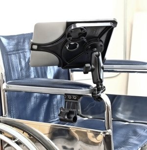 Uchwyt montowany do wózka inwalidzkiego do Apple iPad 2, Apple iPad 3 & Apple iPad 4 bez futerału