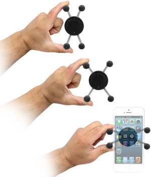 Uniwersalny uchwyt X-Grip™ do przenośnych urządzeń np. smartfon lub nawigacja samochodowa z podstawą do montażu na ramę
