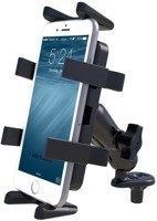 Uniwersalny uchwyt Finger Grip™ do telefonów komórkowych oraz przenośnych urządzeń elektronicznych montowany w trzon widelca w motocyklu